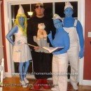 Homemade Smurfs Group Costume
