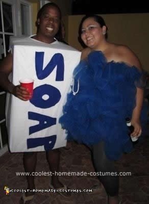 Homemade Soap and Loofah Couple Costume