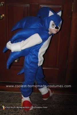 Homemade Sonic the Hedgehog Costume