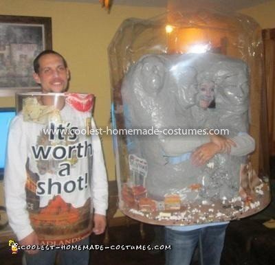 Homemade South Dakota Snow Globe Costume