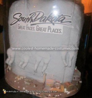 Homemade South Dakota Snow Globe Costume