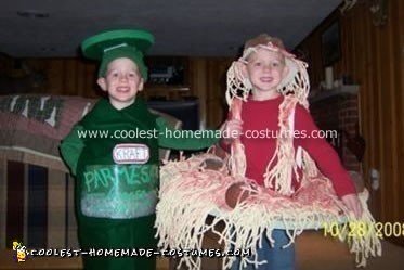 Spagetti and Meatballs with Parmesan Cheese Costume