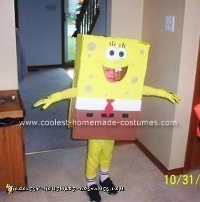 Homemade Spongebob Halloween Costume