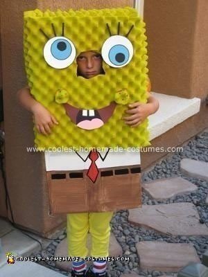 Homemade Spongebob Squarepants Halloween Costume