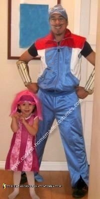 Homemade Sportacus and Stephanie Costumes