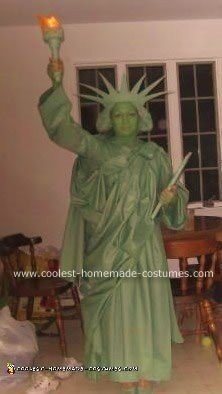 Homemade Statue of Liberty Costume