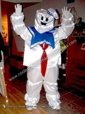 Homemade Stay Puft Marshmallow Man Costume