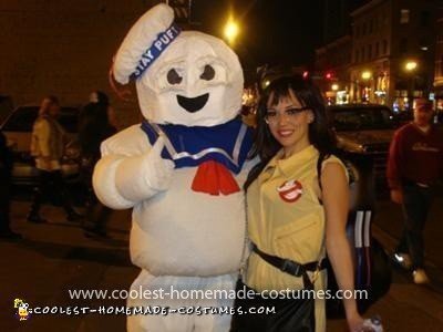 Homemade Stay Puft Marshmallow Man Costume