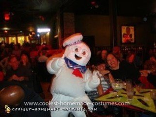 Homemade Stay Puft Marshmallow Man Costume