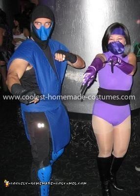 Coolest Sub Zero and Mileena MK2 Couple Costume