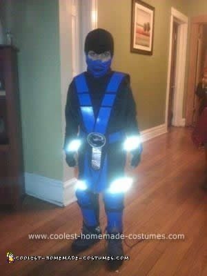 Homemade Sub-Zero and Scorpion Child's Couple Costume