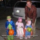 Homemade Super Why, Princess Presto and Alpha Pig Group Costumes