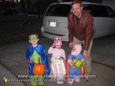 Homemade Super Why, Princess Presto and Alpha Pig Group Costumes