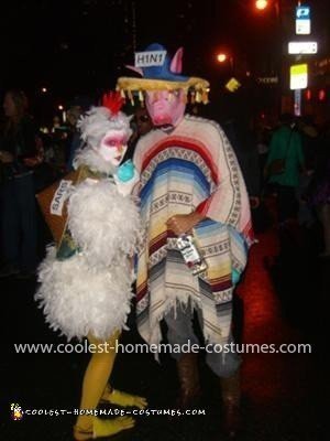 Coolest Swine Flu and Bird Flu Couple Costume