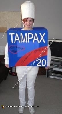 Homemade Tampax Costume