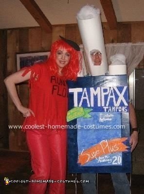 Homemade Tampon Costume