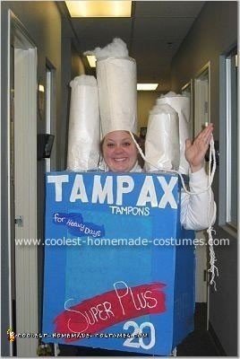 Homemade Tampax to the Max Super Plus Costume