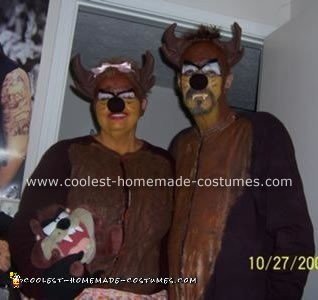 Taz and Mrs. Taz Homemade Costumes