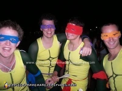 Homemade Teenage Mutant Ninja Turtles Costumes