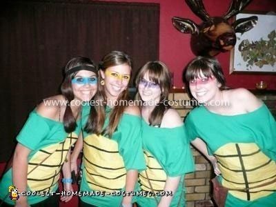 Homemade Teenage Mutant Ninja Turtles Group Costume