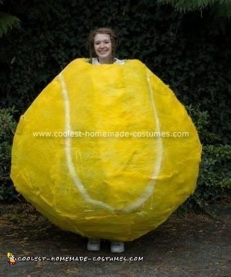 Homemade Tennis Ball Costume