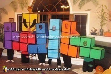 Homemade Tetris Group Costume