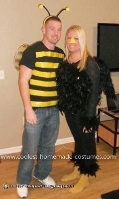 Homemade The Birds and The Bees Couple Costume