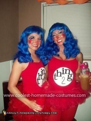 Homemade Thing 1 and Thing 2 Costume