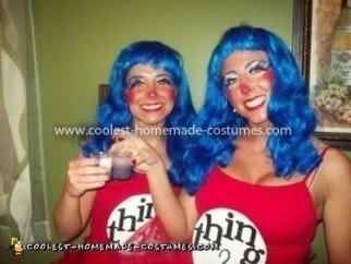 Homemade Thing 1 and Thing 2 Costume