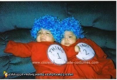 Homemade Thing 1 and Thing 2 Costumes