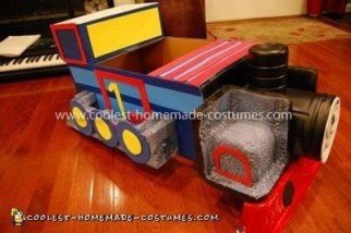 Homemade Thomas the Train Costume