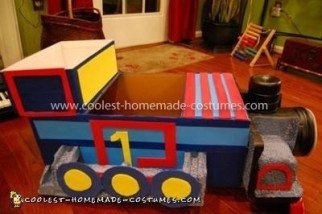 Homemade Thomas the Train Costume