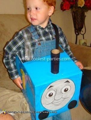 Homemade Thomas the Train Costume