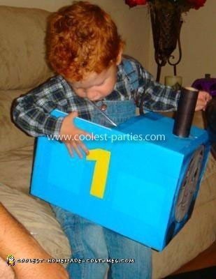 Homemade Thomas the Train Costume