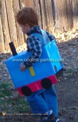 Homemade Thomas the Train Costume