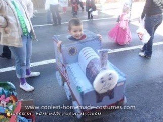 Homemade Thomas the Train Costume