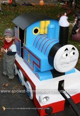 Homemade Thomas the Train Costume