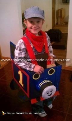 Homemade Thomas the Train Costume