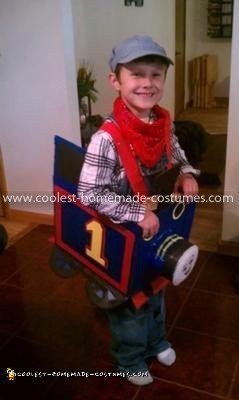 Homemade Thomas the Train Costume