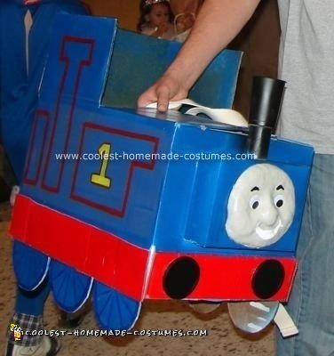 Homemade Thomas the Train Halloween Costume