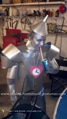 Homemade Tin Man Costume