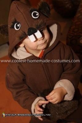 HomemadeToddler Beaver Costume