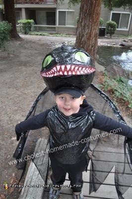 Homemade Toothless Night Fury Dragon Costume