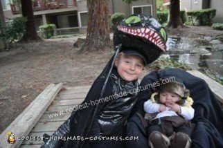 Homemade Toothless Night Fury Dragon Costume