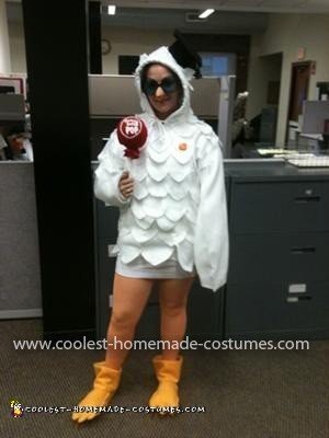 Homemade Tootsie Pop Owl Costume