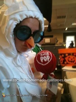 Homemade Tootsie Pop Owl Costume