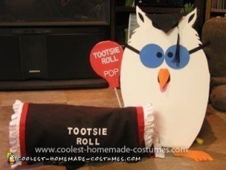 Homemade Tootsie Roll Pet Dog Costume