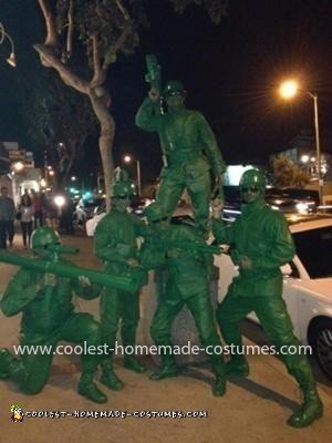 Homemade Toy Story Army Soldiers Group Costume