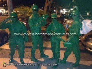 Homemade Toy Story Army Soldiers Group Costume