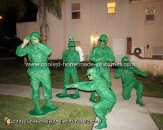 Homemade Toy Story Army Soldiers Group Costume